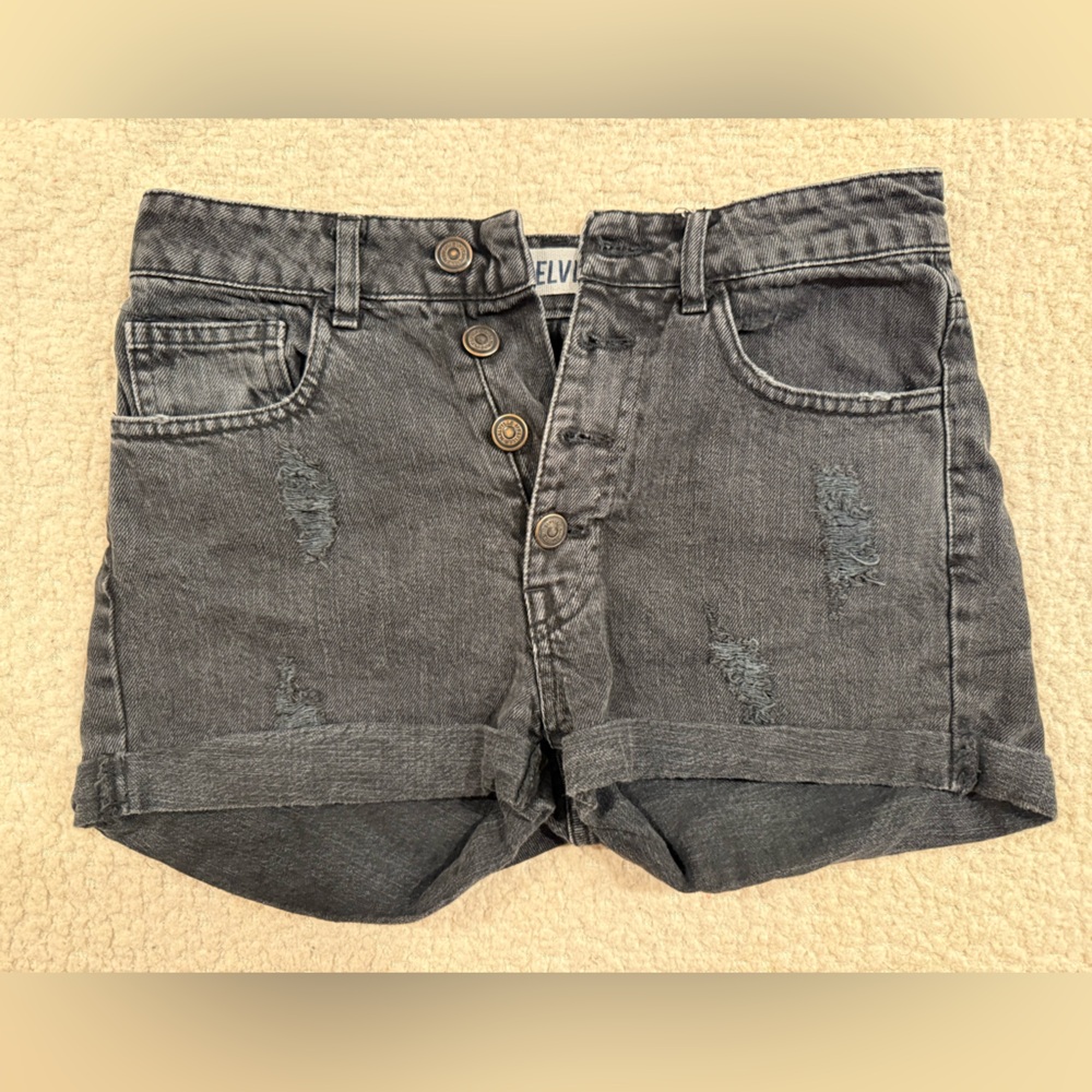 Black Denim Brandy Melville Shorts